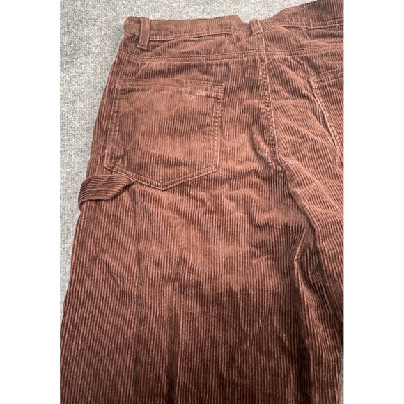 No Boundaries Brown Corduroy 34x31 Relaxed Fit Carpenter Baggy Grungy Pockets - Picture 7 of 8